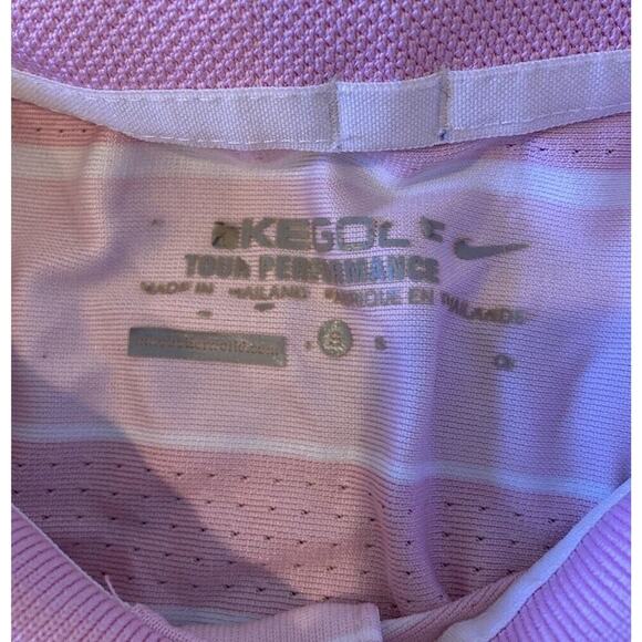 Nike Golf  Polo Shirt Size Small Men’s Pink Short Sleeve - Picture 3 of 7
